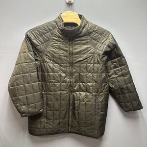 Vintage Barbour "Allendale" Olive Green Quilted Jacket Sz XL D849